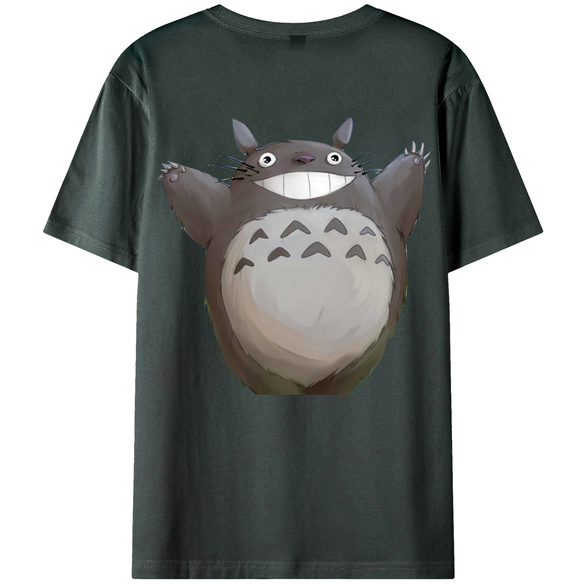 （画像用） となりのトトロ 草壁メイ 草壁サツキ My Neighbor Totoro Satsuki Kusakabe Mei Kusakabe 綿100％ メンズ半袖Tシャツ（バックプリント） 通気性